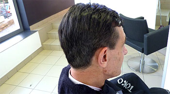 Coiffeur Jacques Duboeuf – Résultat après application Cover 5 de l’Oréal Professionnel, estompage de cheveux blancs